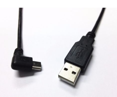 USB Mini 5Pin 5P Angle droit Homme à USB 2.0 Un câble de prise mâle 0,2m câble chargeur d'alimentation fo