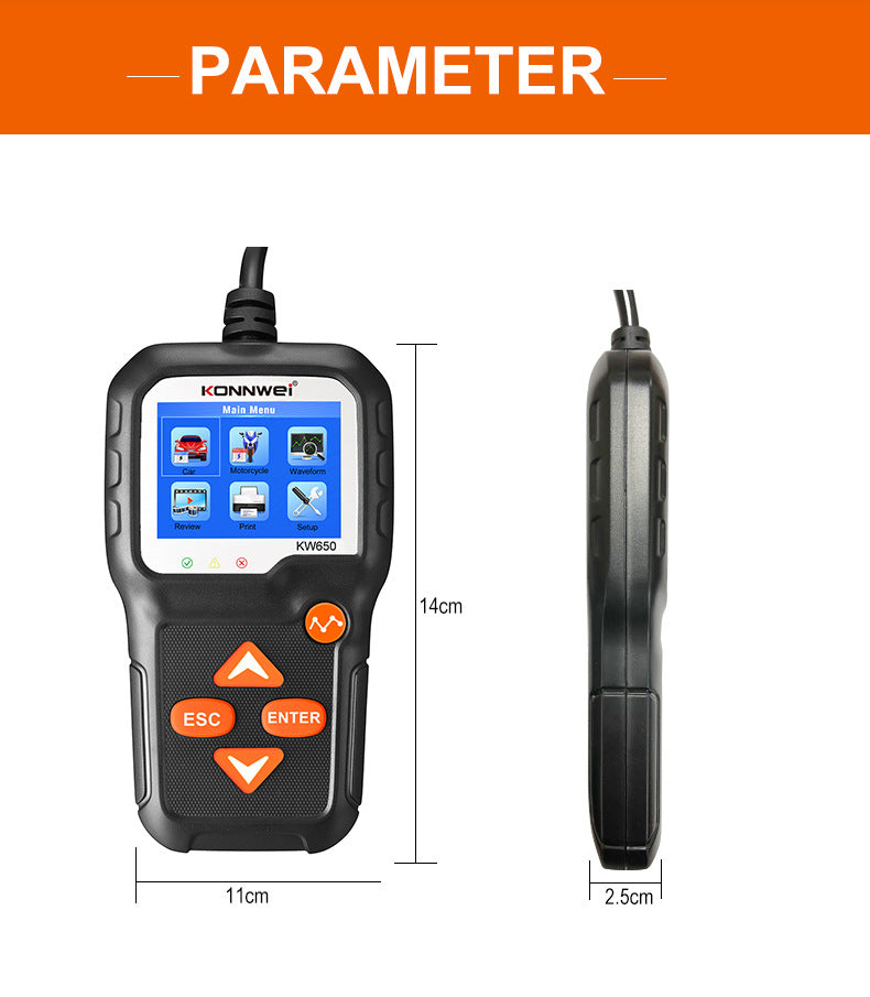 Détecteur automatique de batterie de voiture de moto