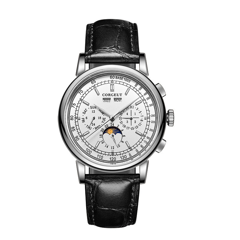 Montre d'affaires mécanique automatique pour hommes