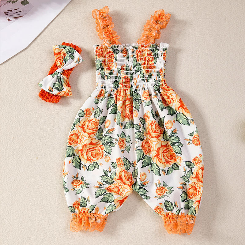 Vêtements pour bébés et tout-petits haut de suspension avec la cravate de taille