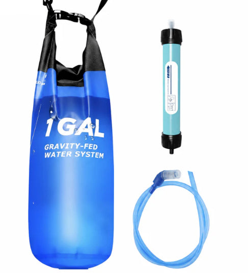 Sac filtre à eau gravitationnelle 6L Stockage d'eau de camping