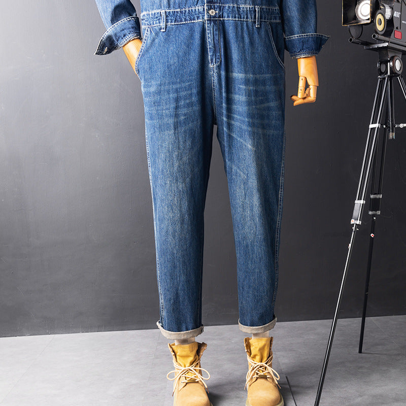Ensemble de sauts occasionnels Retro Denim pour hommes