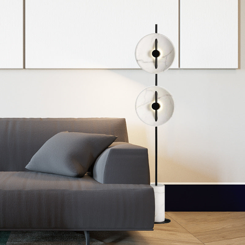 Chambre à coucher en marbre blanc