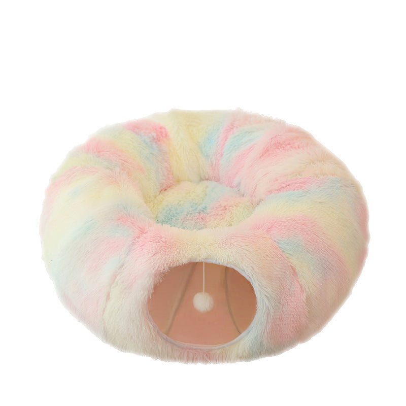Lit de chat en peluche