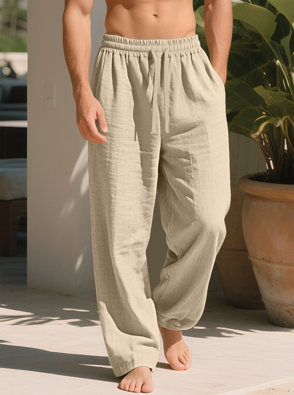 Loose Straight Casual Plus Taille Respirant Pantalons à séchage rapide
