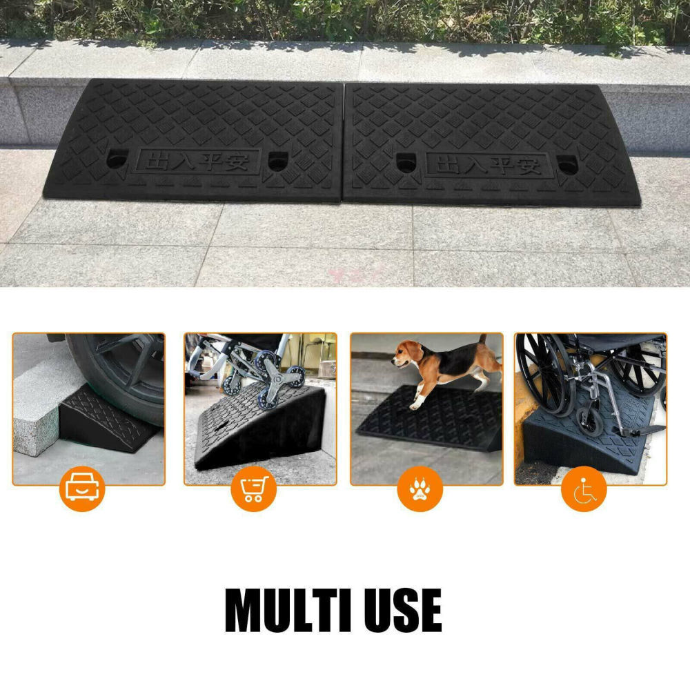 Amplificateur de pente de véhicule universel en caoutchouc lourd Kerb Ramps