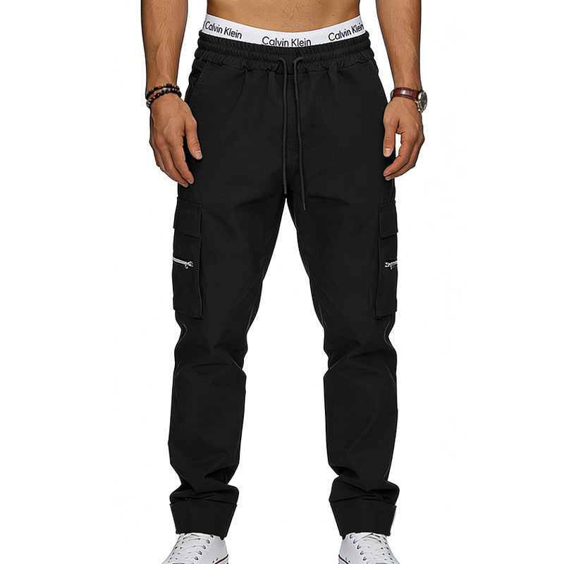 Pantalon de sport décontracté multi-poches pour hommes