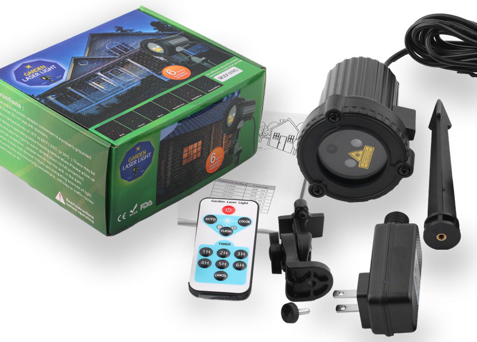 Extérieur étanche laser lumière de jardin lumière de pelouse
