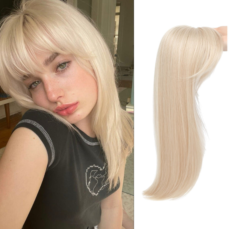Perruque intérieure boucle Coiffure synthétique simulation cheveux Clip Extension