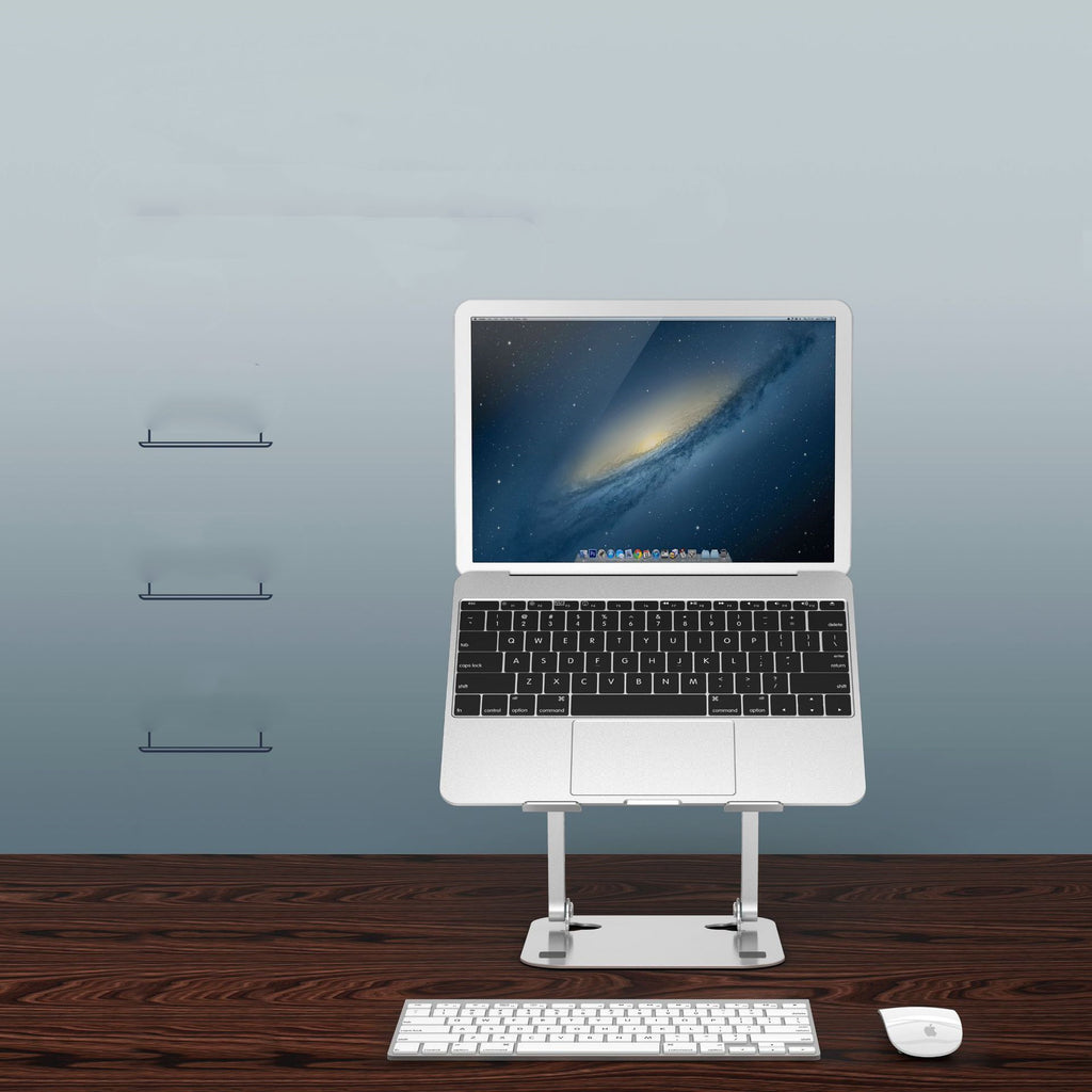 Support d'ordinateur Ordinateur portable en alliage d'aluminium Bureau pliant Base de stockage portable peut soulever Radiat