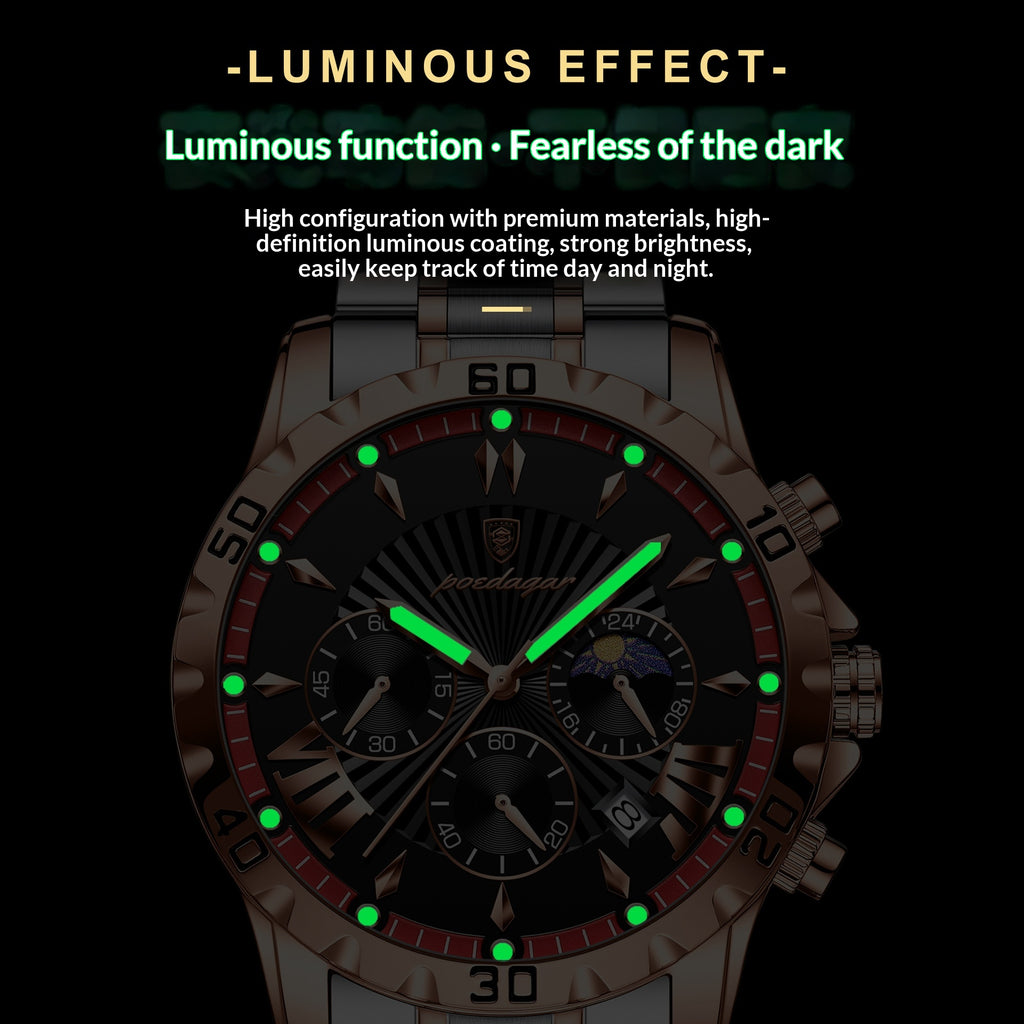 Men's Sporty Multifunction Waterproof Watch