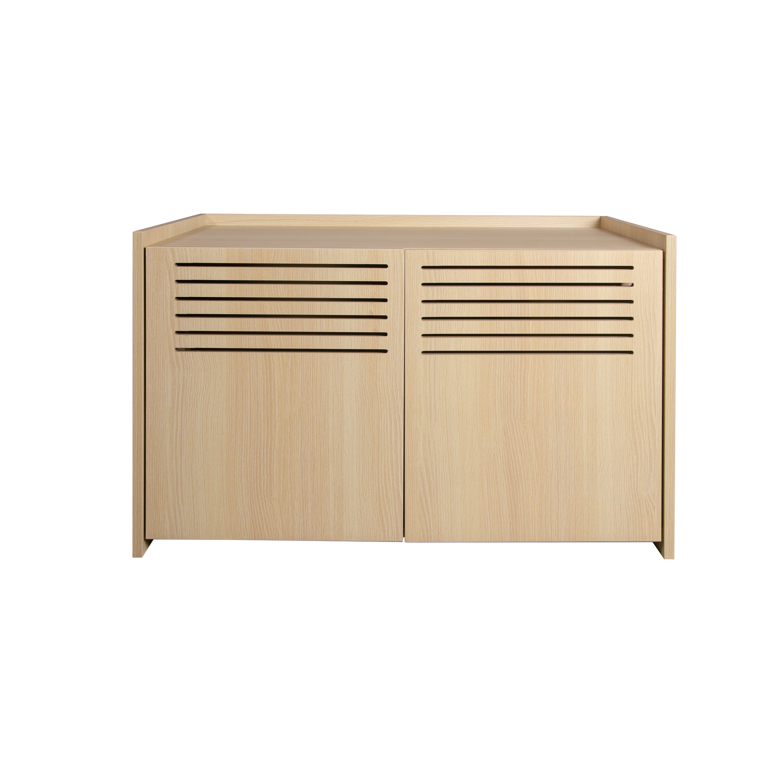 Maison de chat en bois moderne avec paillasson