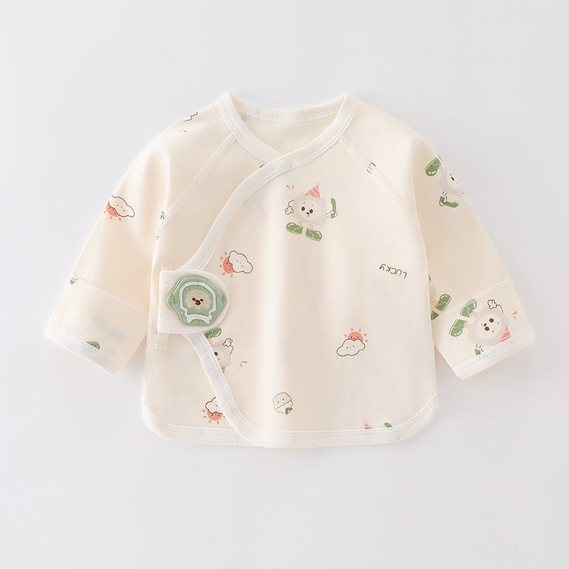 Nouveau-né Maillot de corps demi-arrière Sans os Coton pur