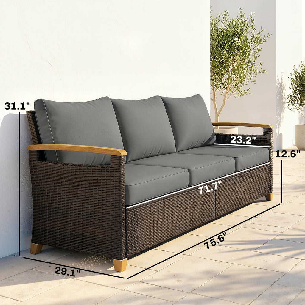 3 Seater Couch Outdoor Canapé