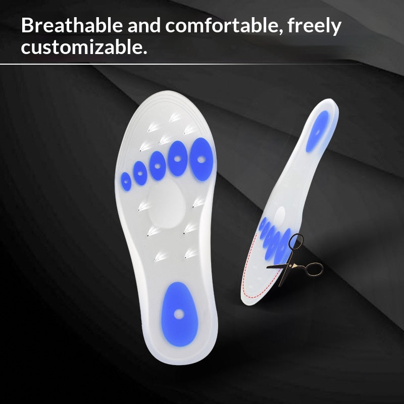 Semelles intérieures en silicone transparent pour hommes et femmes