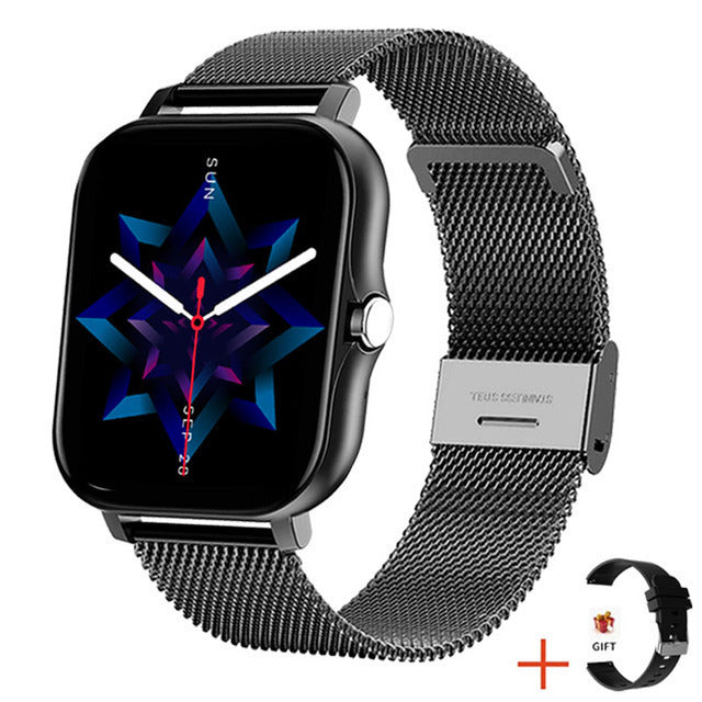 Y13 Smart Watch Pedomètre Surveillance de la fréquence cardiaque Appel compatible Bluetooth