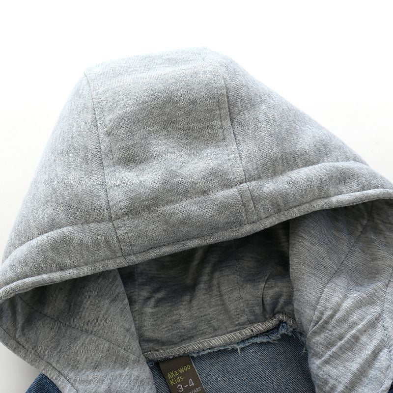 Garçons et enfants Lavés Veste denim douce