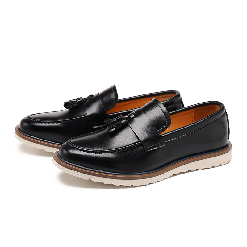 Chaussures en cuir homme Vintage Rubbed-color Léger
