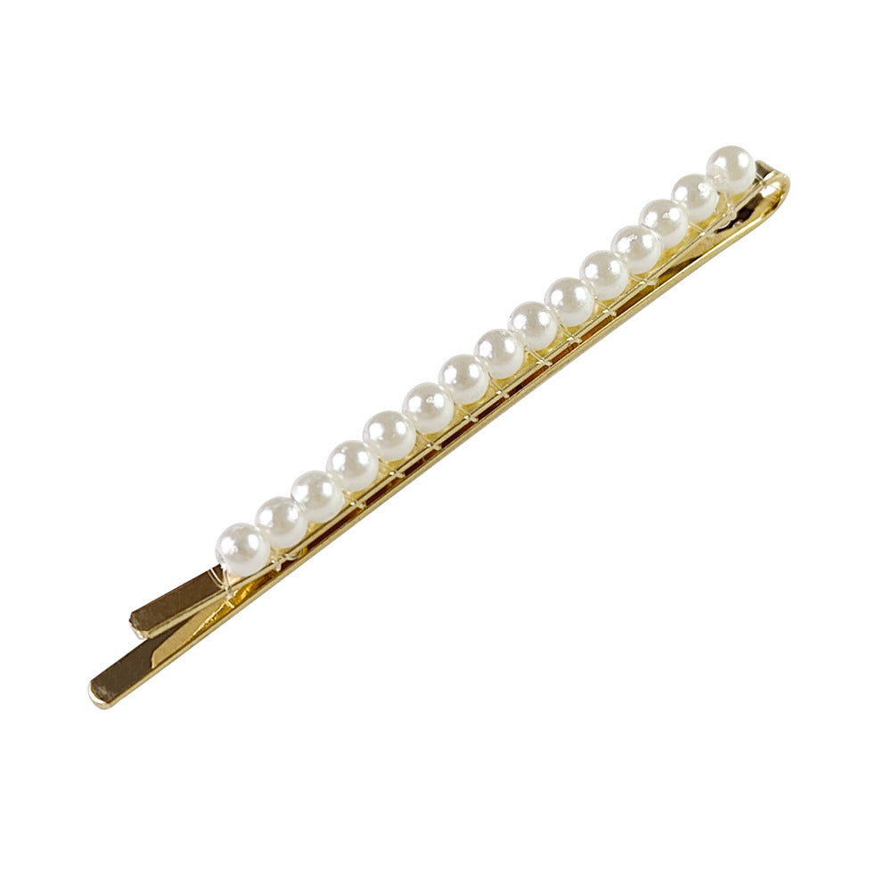 Accessoires pour cheveux Barrettes de perle Updo BB Clip épingle à cheveux rayé Fil de pêche tissé à la main H