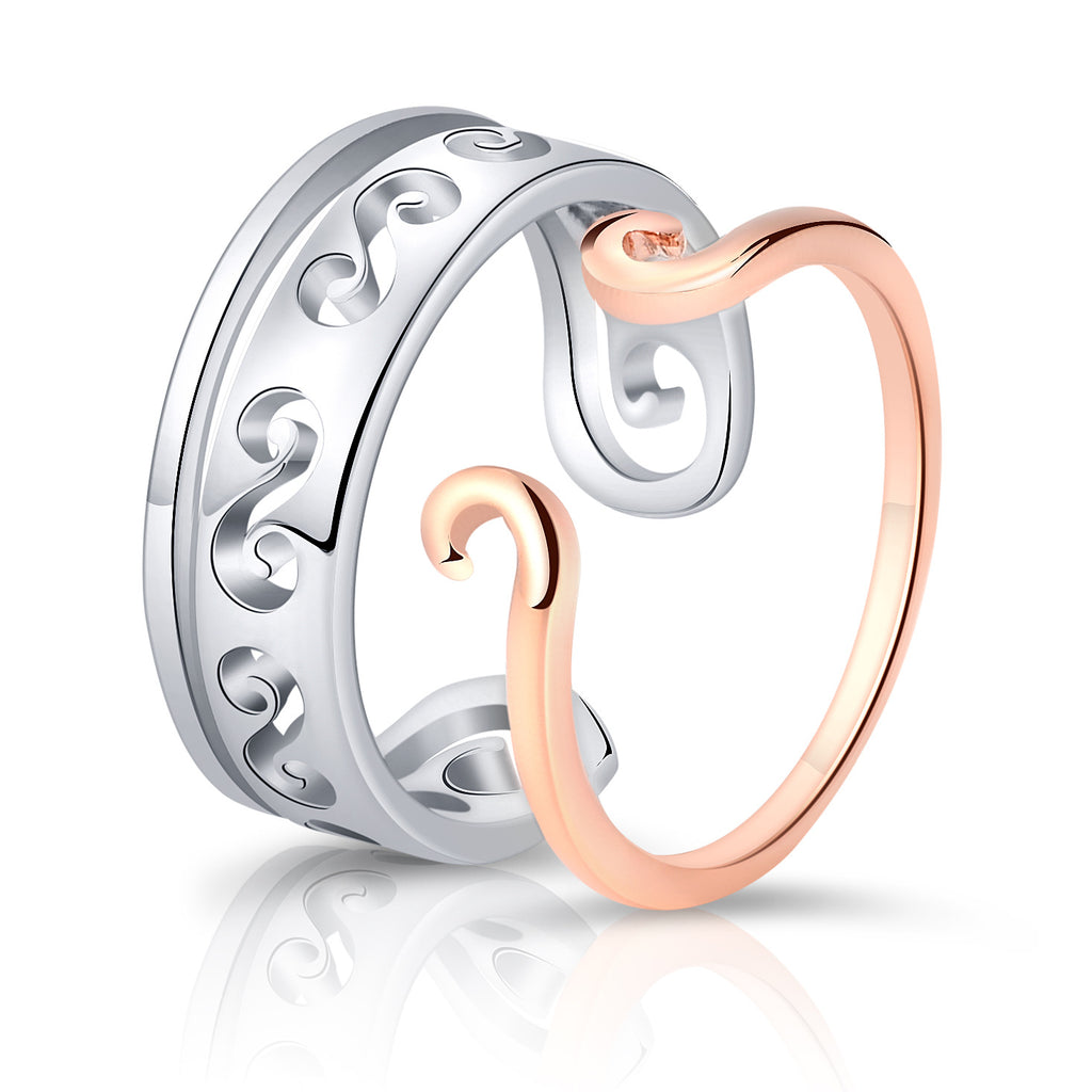Moissanite Engagement Couple Anneaux Couple