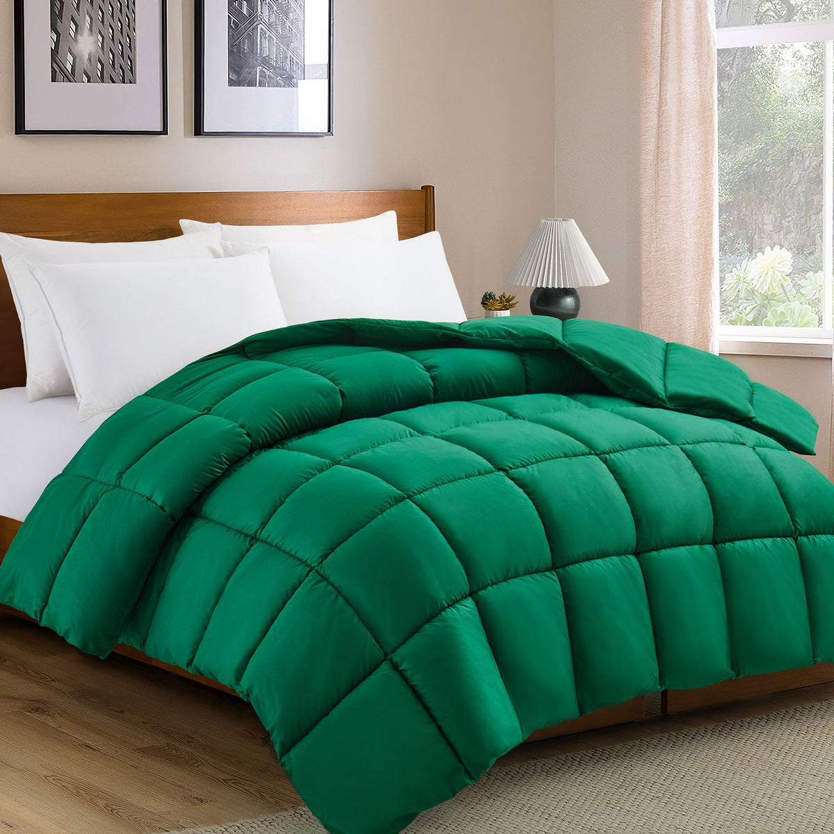Five-Star Hotel Duvet Insert 200GSM Quilted Square Pattern All-Season Comforter