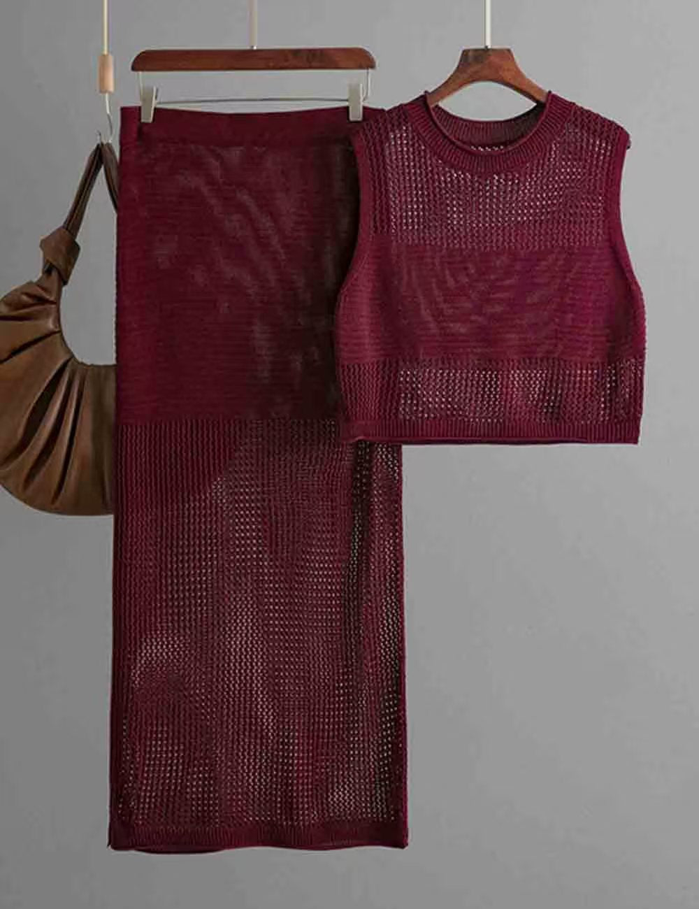 Ensemble de Vestes sans manches Slim-fit de style européen et américain