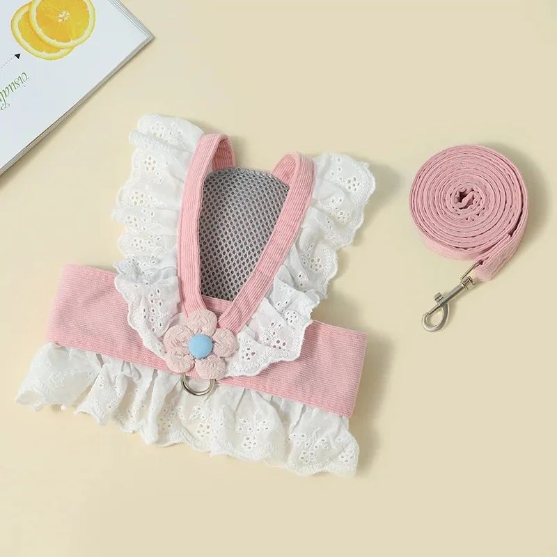 Collier de chien en laisse pour animaux Vêtements d'été pour chats et chiens