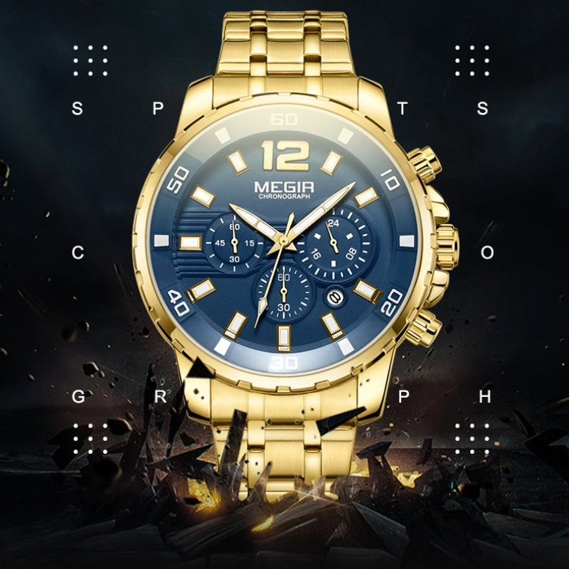 Montre Quartz étanche multifonctionnelle Business Sports