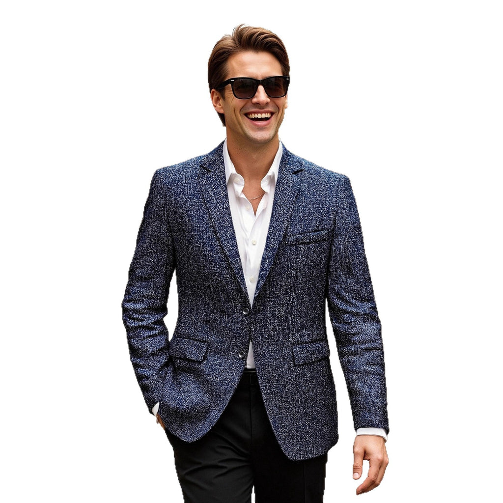 Fashionable Casual Solid-color Textured Blazer