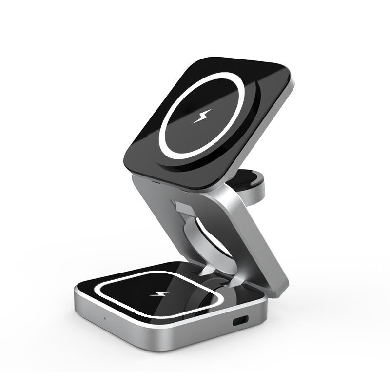 Trois Supports de recharge sans fil de bureau en un seul