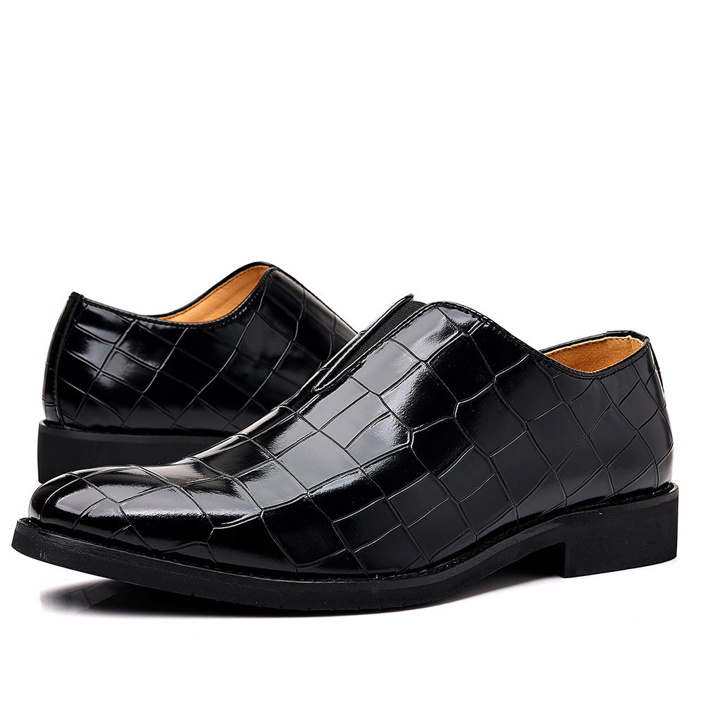 Pattern en pierre Casual Hommes Chaussures en cuir mode Et respirant