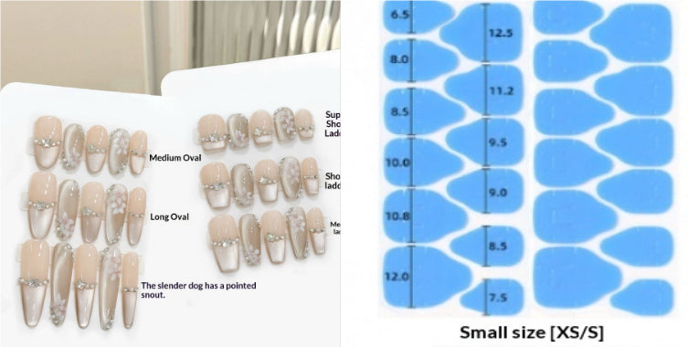 High-end Fair Toning Nails Entirely Handmade