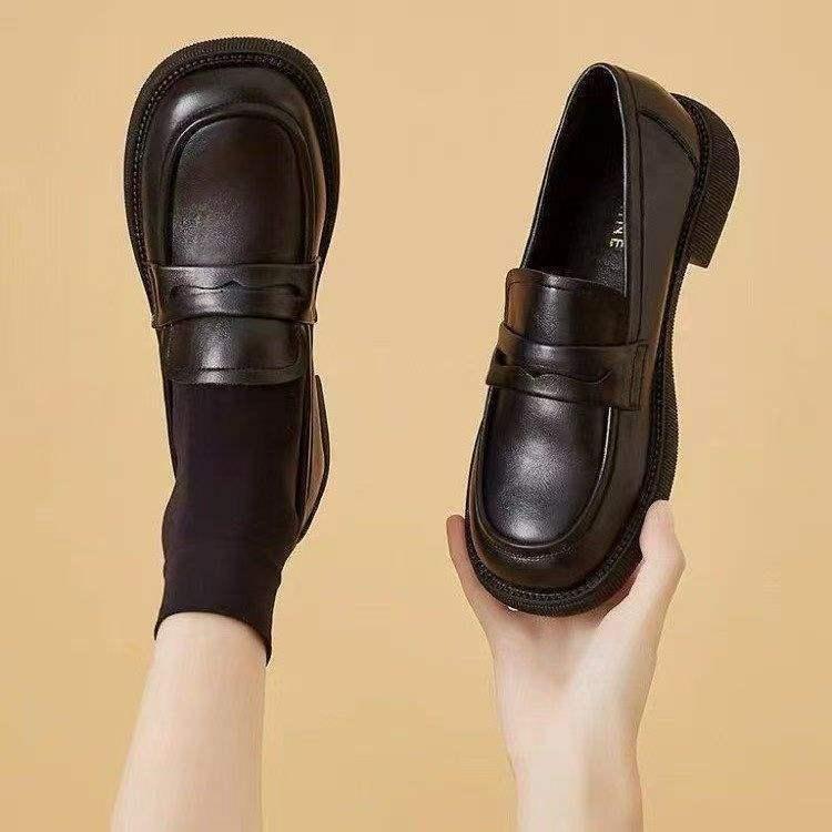 Rétro Mary Jane Femmes Chaussures en cuir