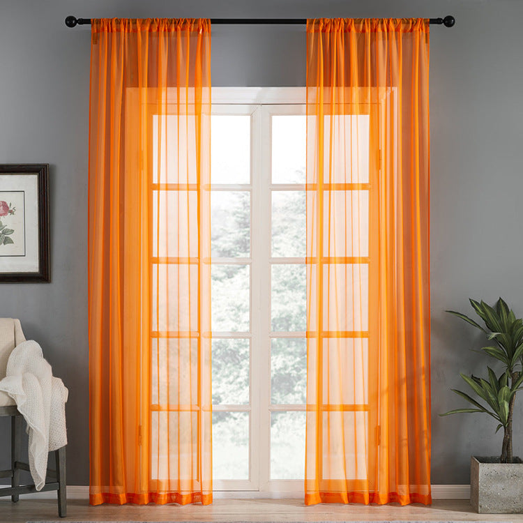 Coton moderne et simple de couleur pure Et écran de fenêtre de lin