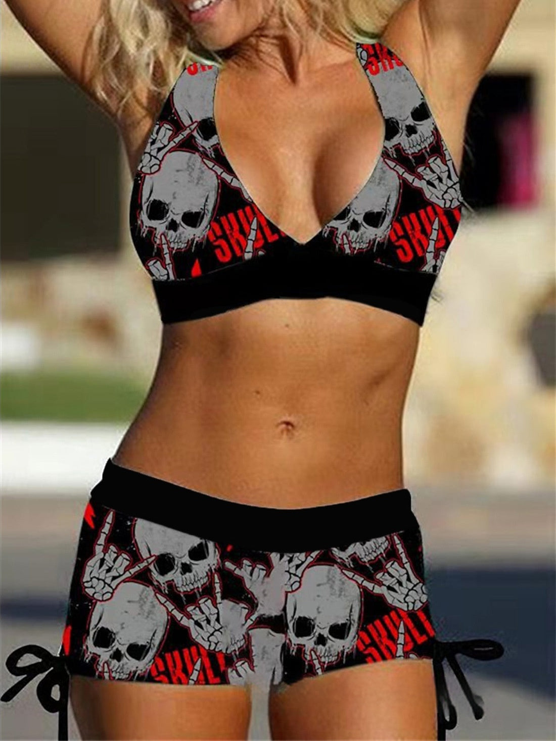 Été Arrivée Habillement bikini deux pièces style Halter