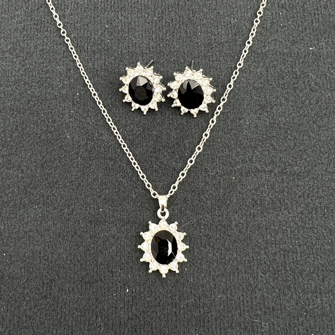 European and American Fashion SUNFLOWER Zircon Ear Stud Collier
