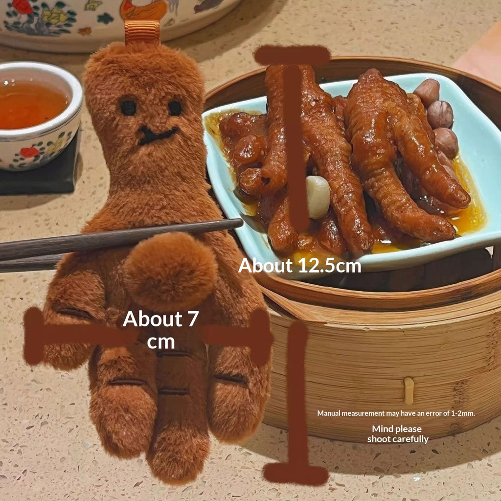 Cute Guangdong Dim Sum Plush Jouet Barbecue Pork Bun