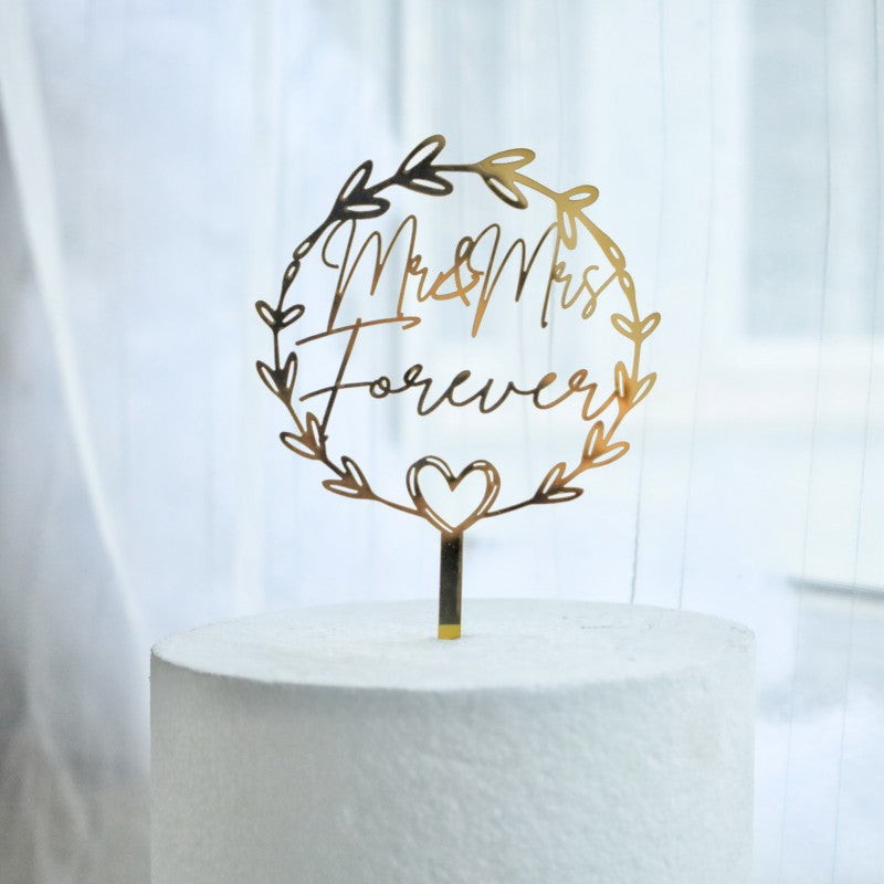 Proposition de mariage d'amour Insertion de gâteau acrylique