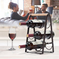 Rack de stockage de vin de bureau métallique