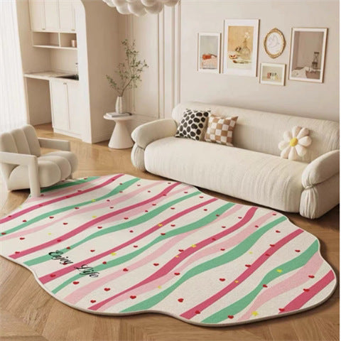 Rug Mat côté de lit à usage de maison crème style tapis de sol