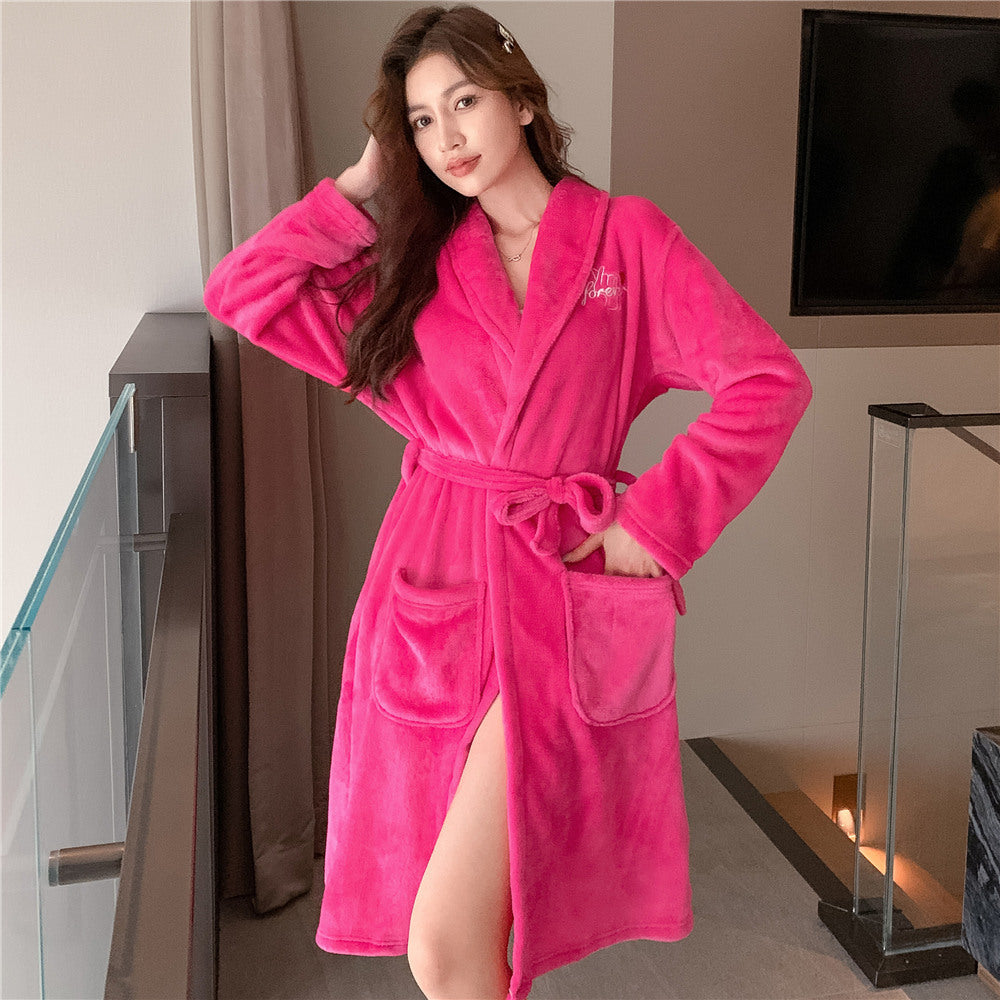 Femmes Coral Fleece Nightgown