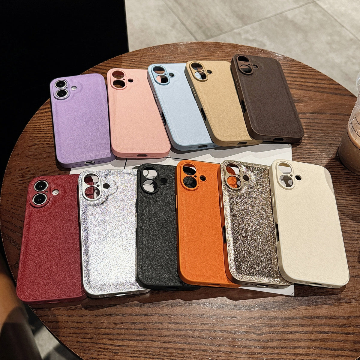 Convient pour 16pm Lychee modèle téléphone cas Niche Advanced Sense