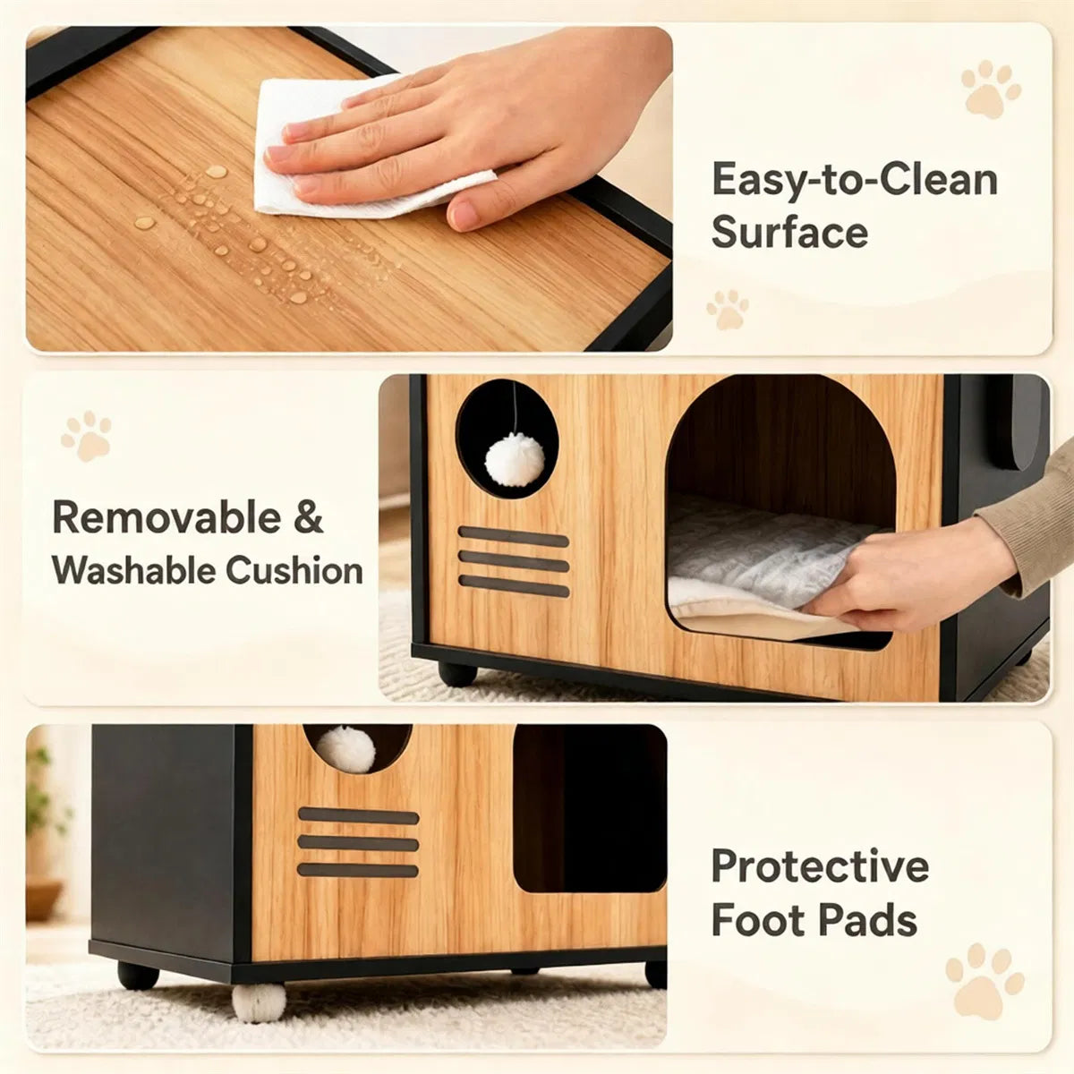 Chat et chien Kennel moderne 19 pouces X 12 X 17,5