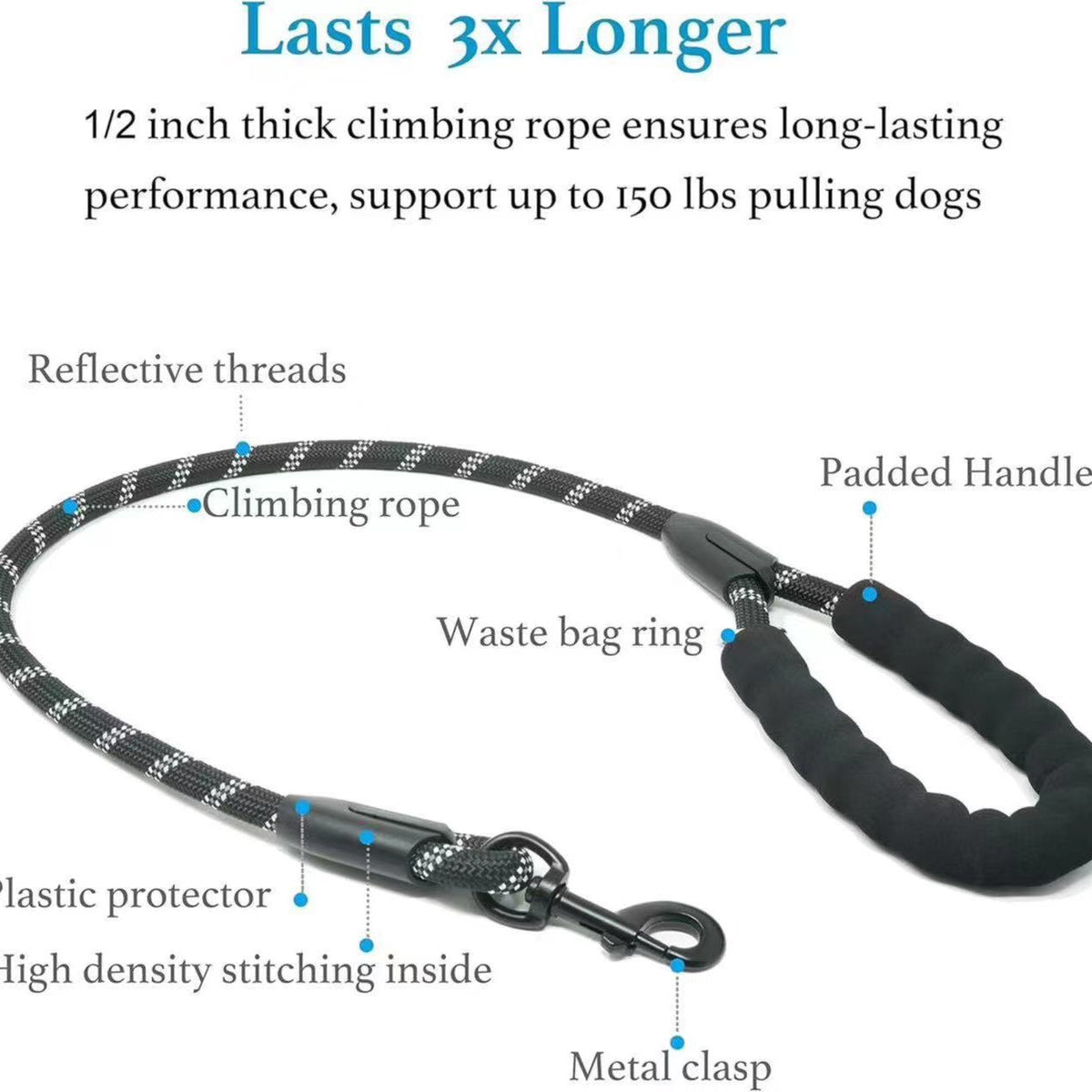 Chien un Drag deux Explosion-proof La laisse rétractable