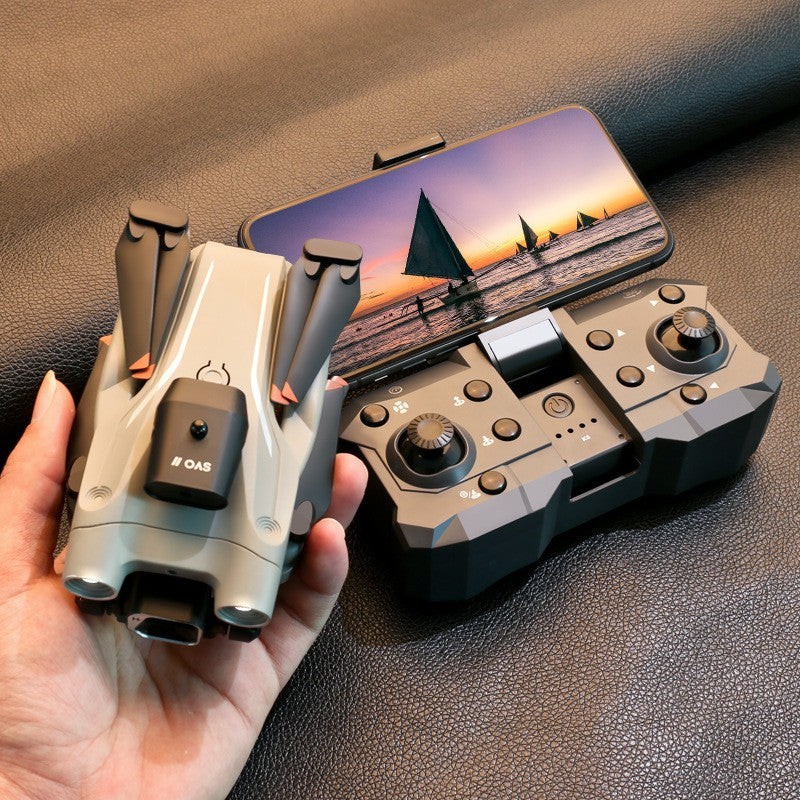 4K HD Photographie aérienne Avion pliant Double caméra Télécommande à quatre axes