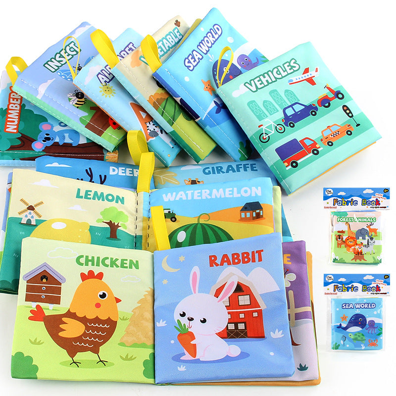 4 Pages 8 Côtés Livre de vêtements pour bébés Jouets éducatifs à l'épreuve des déchirures