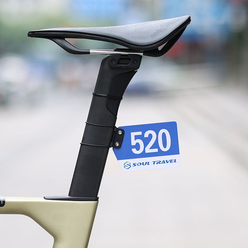 Vélo Cyclisme Numéro de compétition Plaque Mountain Bike Round Tube cassé Air Duct Fixed Br