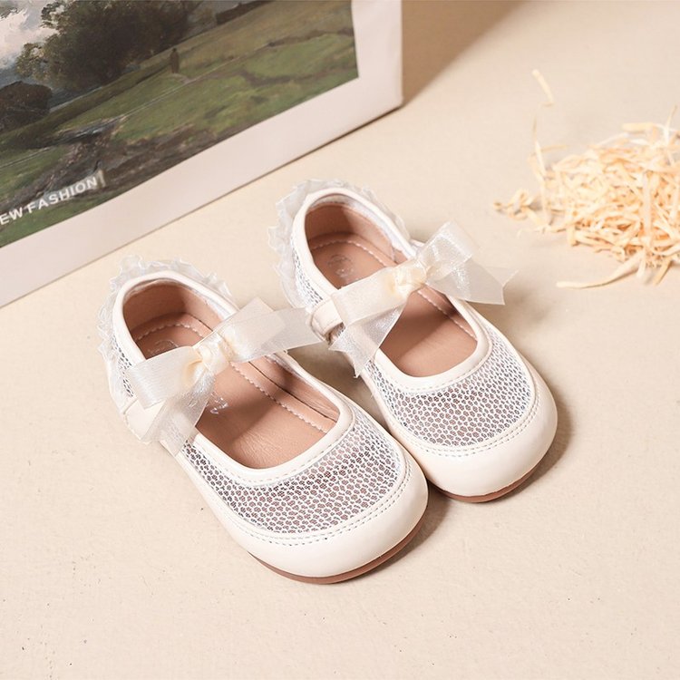 Filles' Mode Mesh Soft Sole Anti Slip Dentelle Bow Low Top Princesse simple chaussure