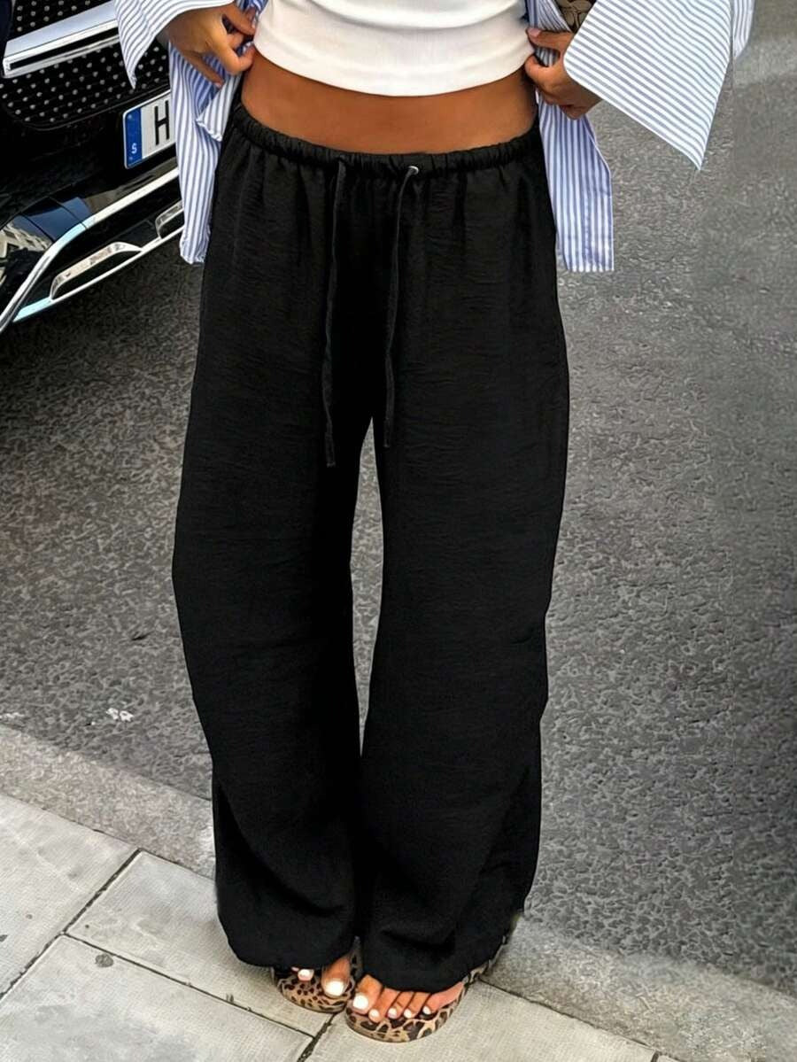 Pantalons à cordes larges et décontractés pour femmes amazoniennes européennes et américaines