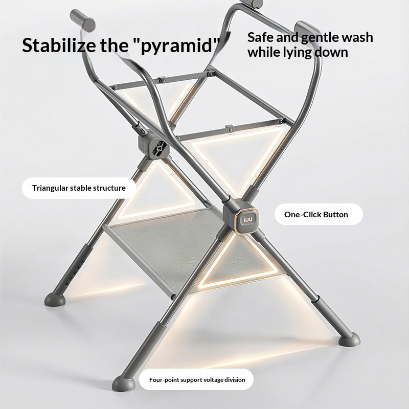Accueil pliant Baby Bath Basin Stand